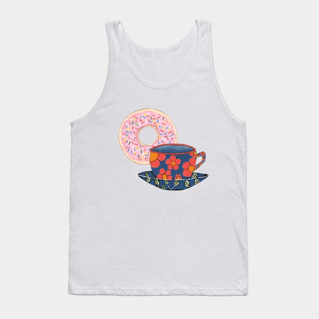 COFFEE And Donuts Tank Top by SartorisArt1